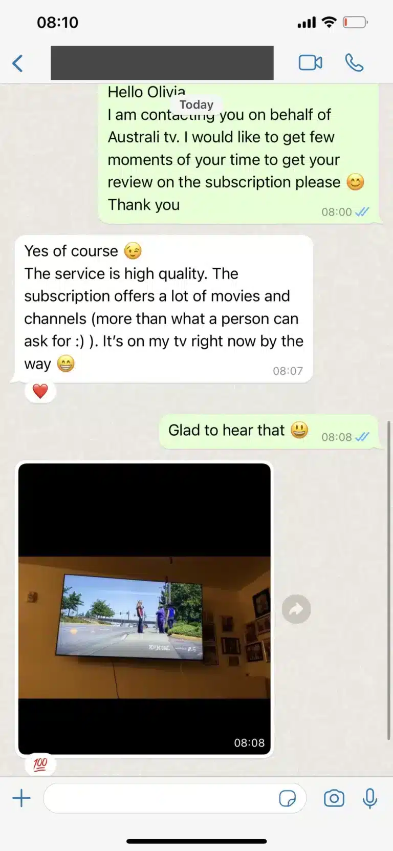 Nöjd IPTV Nordic kund omdöme - Hög kvalitet